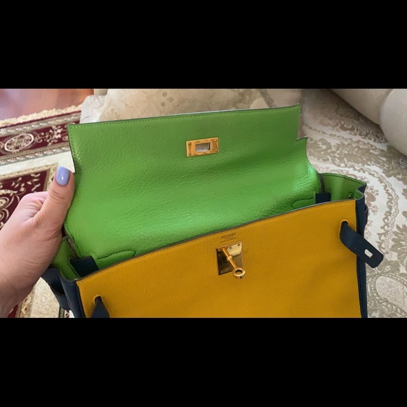 Hermès Kelly 35 tri- color bag - Picture 8 of 16